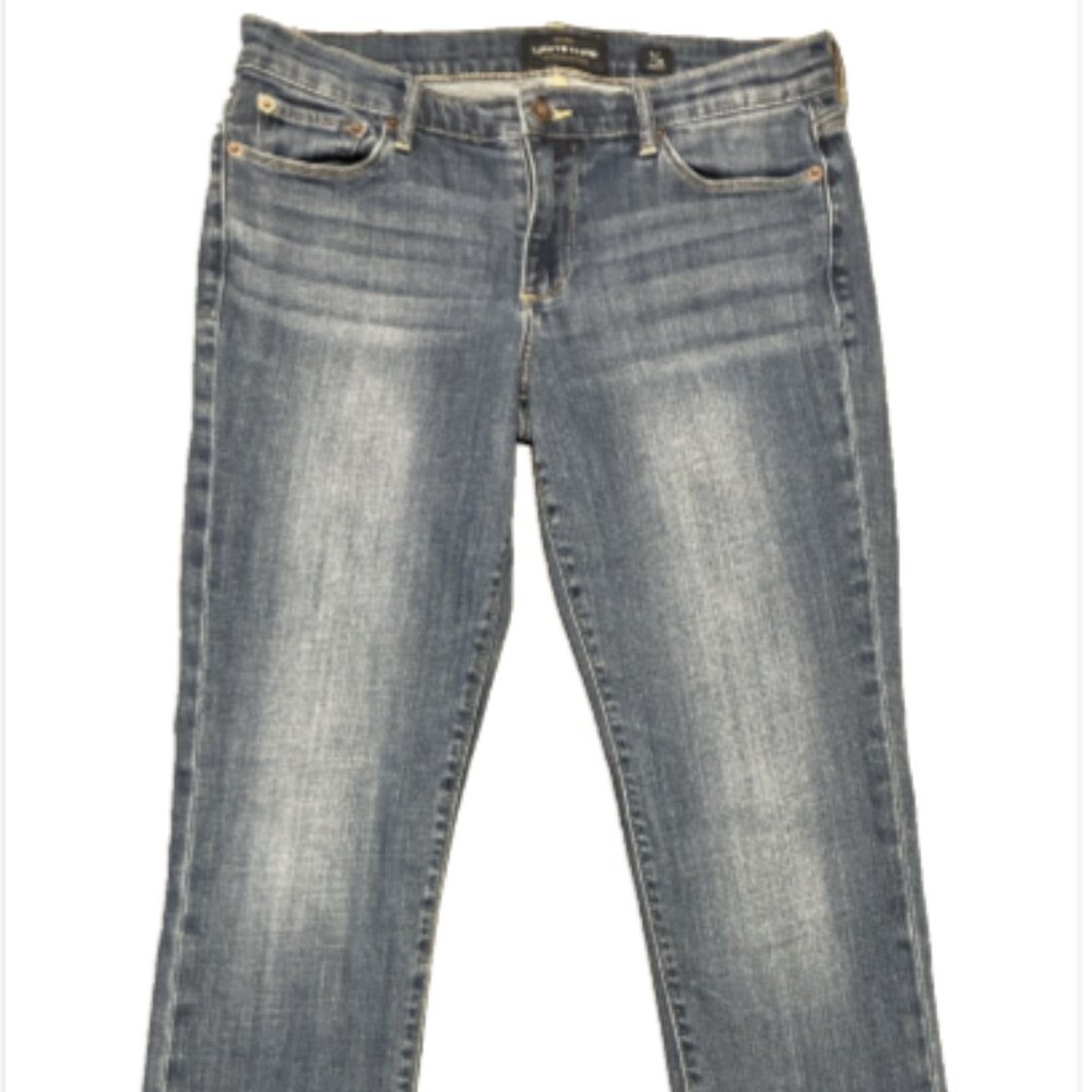 Lucky Brand 6/28 Regular Mid-rise Med Wash Jeans 5 Pocket Style straight jeans